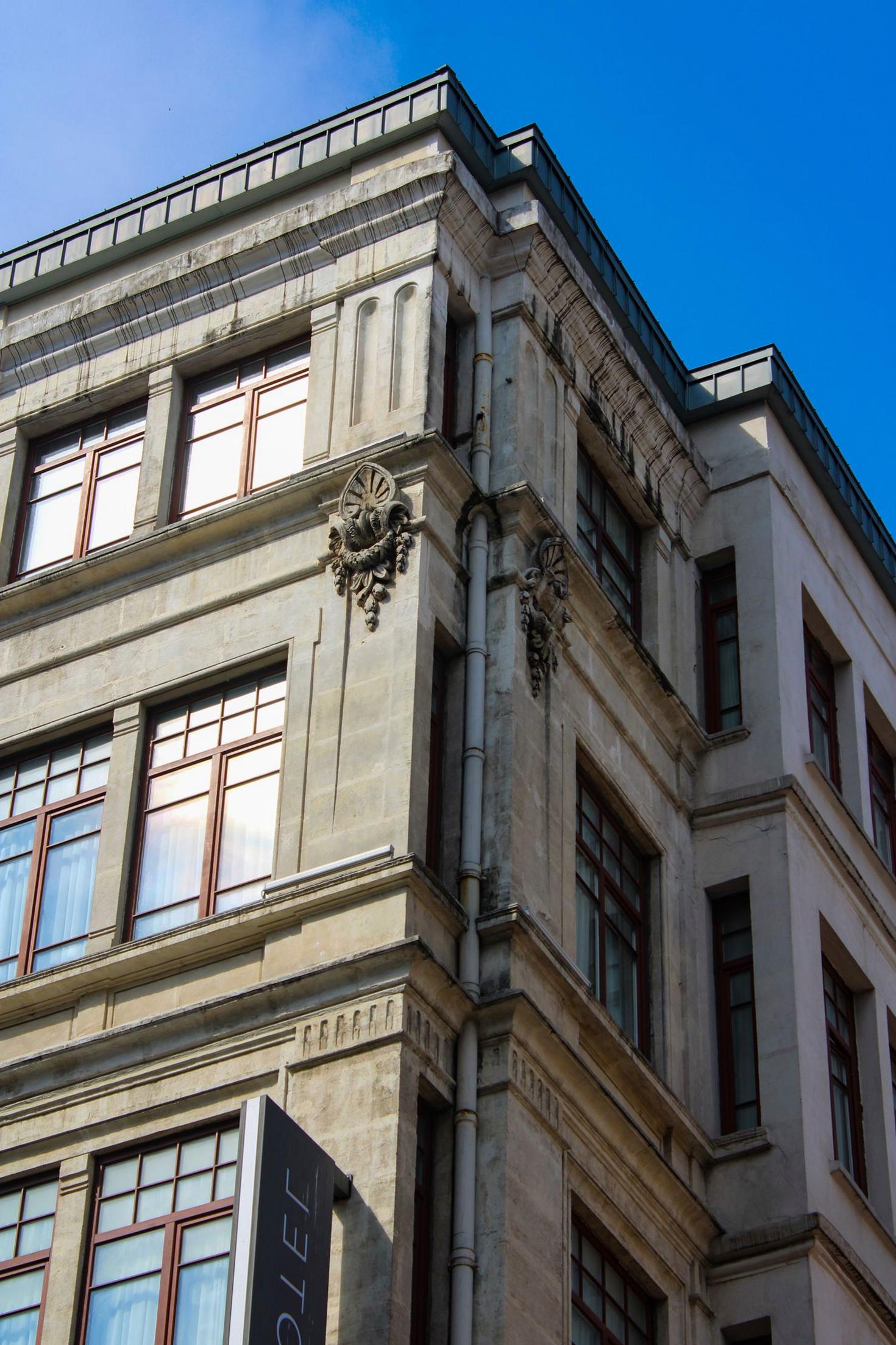 Vintage building facade