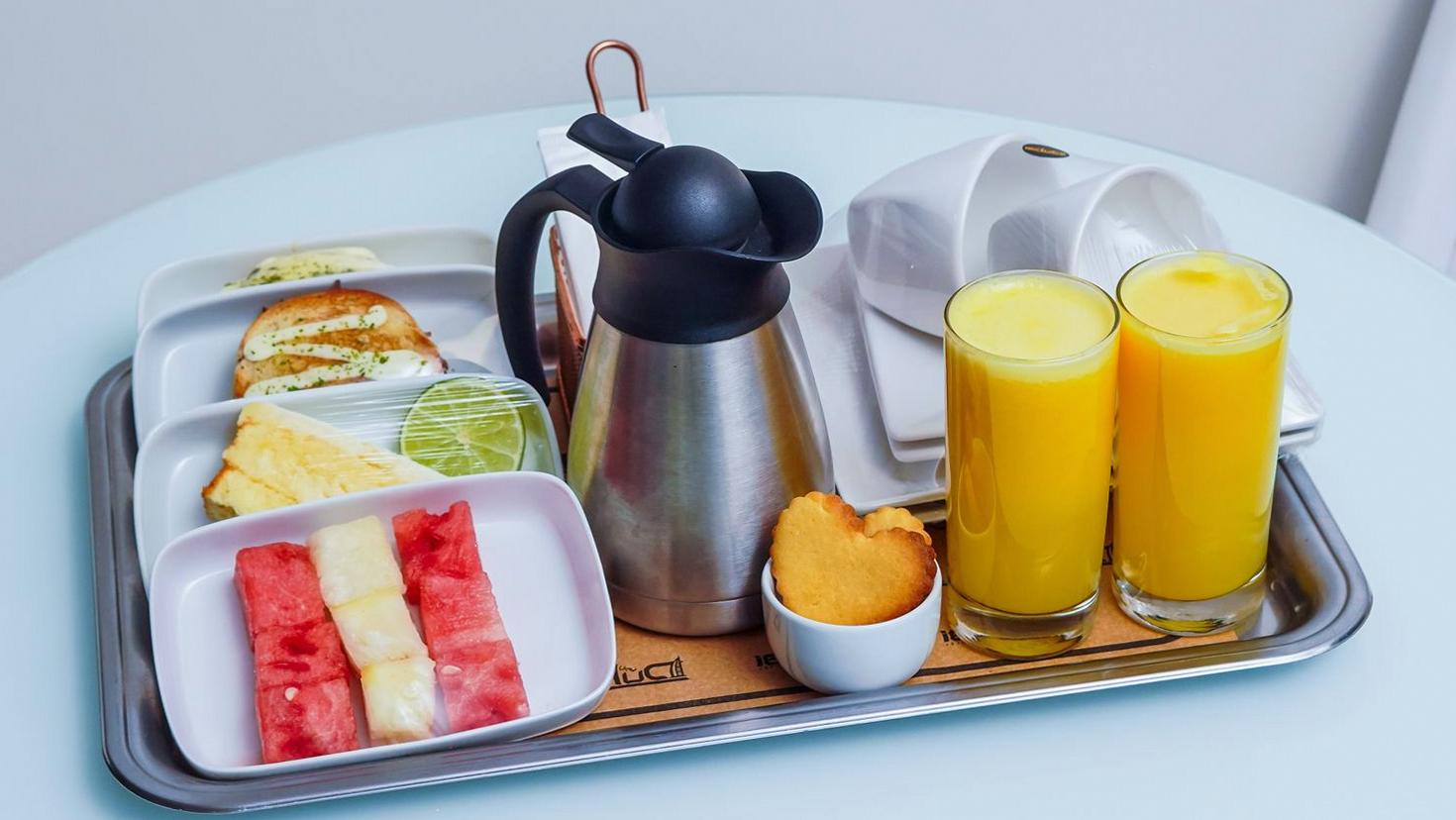 Fresh hotel breakfast