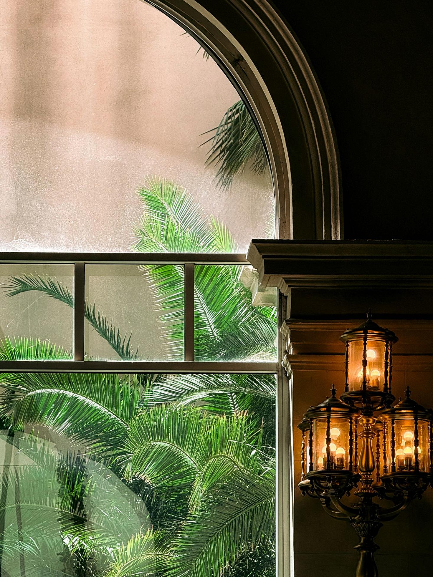Luxurious chandelier detail